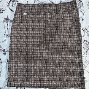 Zac & Rachel Black and White Checkered Pencil Skirt